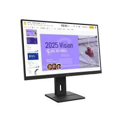 Lenovo ThinkVision E27Q-40 Monitor, 68,6 cm (27"), 2560 x 1440 Pixel, Quad HD, LCD, 6 ms, Schwarz
