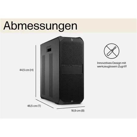 HP Z6 G5A AMD Ryzen Threadripper PRO 9975WX 32C, 128GB (8x16GB), 2TB HP Z Turbo Drive PCIe NVMe M.2 SSD, NVIDIA RTX Pro 4000 Blackwell, No included ODD, No Keyboard, No Mouse, Front I/O: Type-C SuperSpeed USB, No Wi-Fi, No WWAN, Windows 11 Pro, 1/0/0