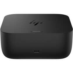 HP USB-C 100W G6 Dock, 2 USB Type-A 5 Gbit/s Signalrate (mit Ladefunktion) 1 HDMI 2.1, 2 x DisplayPort™ 1.4, 1 RJ-45 (2,5 GbE), 1 USB Type-C® 10 Gbit/s Signalrate mit 15W PD,schweizer Netzkabel,  1 Jahr Garantie, Nachfolger v. 5TW10AA