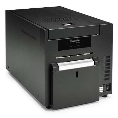 Zebra Zebra ZC10L, Farbstoffsublimation/Wärmeübertragun, 300 x 300 DPI, PVC, PVC Komposition, 410 Karte/h, 195 Karte/h, Schwarz, Weiss