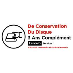 Lenovo 3 Jahre Einbehalten der Festplatte (Erweiterung). Anzahl Lizenzen: 1 Lizenz(en), Zeitraum: 3 Jahr(e)