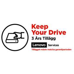 Lenovo 3 Jahre Einbehalten der Festplatte (Erweiterung). Anzahl Lizenzen: 1 Lizenz(en), Zeitraum: 3 Jahr(e)