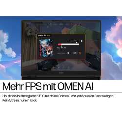 HP OMEN Gaming Renew 9 365, 32 GB DDR5, 1TB SSD, 14" 2.5K 2560x1440 Anti-Glare, AMD Radeon™ Graphics, Win11 Home, Silber, 1 Jahr Bring‑In Garantie