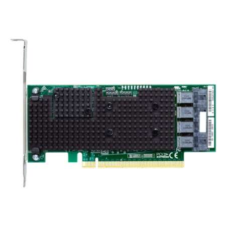 Lenovo 7Y37A01081. PCIe, Ausgangsschnittstelle: Mini-SAS HD, Formfaktor der Erweiterungskarte: Niedriges Profil. Grün