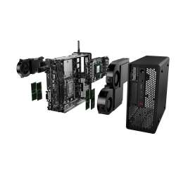 Lenovo ThinkStation P3 Ultra SFF. Intel®  i7-14700K.  32 GB,  DDR5-SDRAM, 4800 MHz. 1 TB, SSD. Eingebautes  Intel UHD Graphics 770,  NVIDIA RTX A1000. Windows 11 Pro,  64-Bit. Stromversorgung: 300 W.  Mini Tower. Workstation. Schwarz
