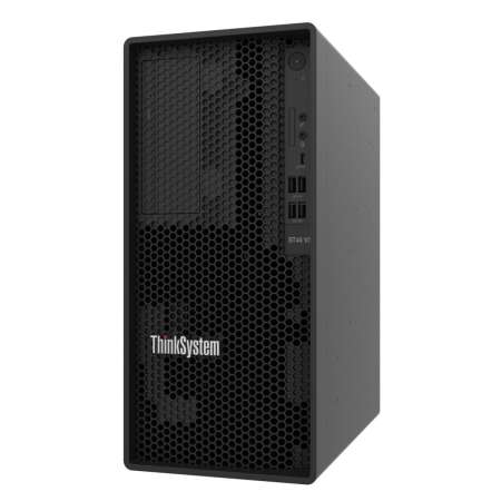 Lenovo ThinkSystem ST45 V3. AMD EPYC, 3,8 GHz, Prozessor: 4344P.  16 GB,  DDR5-SDRAM, Speicherlayout: 1 x 16 GB. 960 GB. Ethernet/LAN. Stromversorgung: 500 W.  Tower
