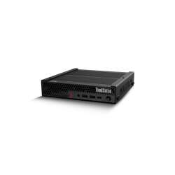 Lenovo ThinkStation P3 Tiny Gen 2. Intel Core Ultra 7, Prozessor: 265.  32 GB,  DDR5-SDRAM, 5600 MHz. 512 GB, SSD. Eingebautes  Intel-Grafik,  NVIDIA RTX A400. WLAN. Windows 11 Pro. Stromversorgung: 330 W. Workstation. Gewicht: 1,4 kg. Schwarz