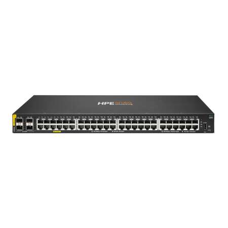 HPE Aruba Networking CX 6000 48p 10M/100M/1G Class4 PoE 4p SFP 1G 740W TAA Switch, Power over Ethernet (PoE) Networking CX 6000 48p 10M/100M/1G Class4 PoE 4p SFP 1G 740W TAA Switch