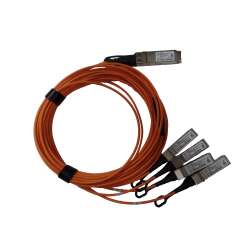 HPE 40GbE QSFP+ to 4x10GbE SFP+ 5m Active Optical Cable, 5 m, QSFP+, 4x SFP+ 40GbE QSFP+ to 4x10GbE SFP+ 5m Active Optical Cable