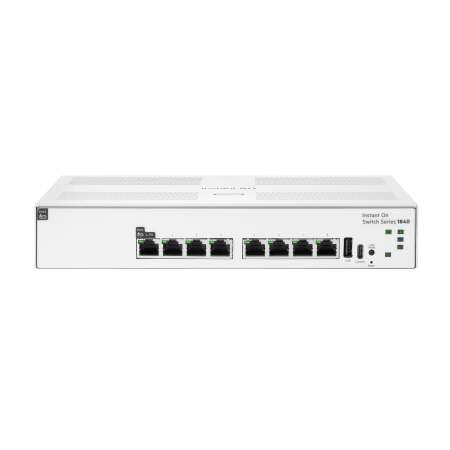 HPE Networking Instant On Switch 8p Gigabit 1p CL3 PD 1840, Managed, L2, Gigabit Ethernet (10/100/1000), Power over Ethernet (PoE), Rack-Einbau Networking Instant On Switch 8p Gigabit 1p CL3 PD 1840