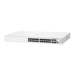 HPE Networking Instant On Switch 24p Gigabit CL4 PoE 4p SFP+ 240W 1940, Managed, L2+, Gigabit Ethernet (10/100/1000), Power over Ethernet (PoE), Rack-Einbau, 1U Networking Instant On Switch 24p Gigabit CL4 PoE 4p SFP+ 240W 1940