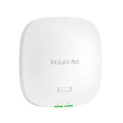 HPE Networking Instant On AP21 (RW1) Dual Radio 2x2 Wi-Fi 6 Access Point Bundle with RW PSU, 2,4 GHz, 5 GHz, 1200 Mbit/s, OWE, WPA2, WPA3, 1000 Mbit/s Networking Instant On AP21 (RW1) Dual Radio 2x2 Wi-Fi 6 Access Point Bundle with RW PSU