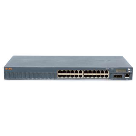 HPE Aruba Networking 7024 (RW), 4000 Mbit/s, 2048 Benutzer, IEEE 802.11ad, IEEE 802.11ax, IEEE 802.3af, IEEE 802.3at, 10,100,1000 Mbit/s, 3DES, AES, Kabelgebunden 7024 (RW) 24-port 400W PoE+ 10G BASE-X SFP+ 32 AP & 2K Clients Controller