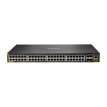 HPE Aruba Networking CX 6200F 48G Class-4 PoE 4SFP+ 740W TAA, Managed, L3, Gigabit Ethernet (10/100/1000), Power over Ethernet (PoE), Rack-Einbau, 1U Networking CX 6200F 48G Klasse 4 PoE 4SFP+ 740 W Switch