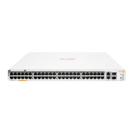 HPE Aruba Instant On 1960 48G 40p Class4 8p Class6 PoE 2XGT 2SFP+ 600W (x5), Managed, L2+, Gigabit Ethernet (10/100/1000), Power over Ethernet (PoE), Rack-Einbau, 1U Instant On 1960 48G PoE 40p der Klasse 4 8p Klasse 6 2XGT 2SFP+ 600 W Switch