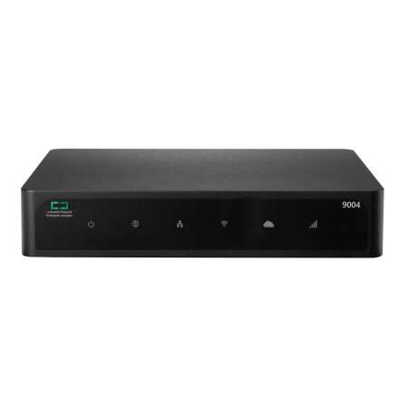 HPE Aruba Networking 9004 (RW) TAA 4-Port 10/100/1000BASE-T Branch 2K Clients - 32 APs Gateway, Schwarz, Desktop-/Rackmontage, LAN, Status, WAN, WLAN, 100,1000 Mbit/s, 3DES, AES, RJ-45 Networking 9004 (RW) TAA 4-Port 10/100/1000BASE-T Branch 2K Clients -