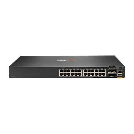 HPE Aruba Networking CX 6300F 24p 10M/100M/1G 4p SFP56 50G TAA Switch, Managed, L3, Gigabit Ethernet (10/100/1000), Rack-Einbau, 1U Networking CX 6300F 24p 10M/100M/1G 4p SFP56 50G TAA Switch