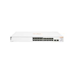 HPE Aruba Instant On 1830 24G 12p Class4 PoE 2SFP 195W (x20), Managed, L2, Gigabit Ethernet (10/100/1000), Power over Ethernet (PoE), Rack-Einbau, 1U Ethernet - Power over Ethernet - Managed - Rack-Modul - 1 HE