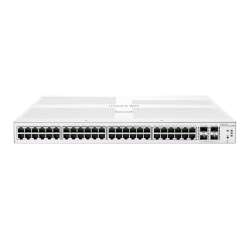 HPE Aruba Networking Networking Instant On Switch 48p Gigabit 4p SFP+ 1930, Managed, L2/L3/L4, Gigabit Ethernet (10/100/1000), Vollduplex, Power over Ethernet (PoE), 1U HPE Renew Produkt,  Networking Instant On Switch 48p Gigabit 4p SFP+ 1930