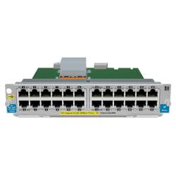 HPE 24-port Gig-T PoE+ v2 zl, Gigabit Ethernet, 10,100,1000 Mbit/s, 10BASE-T, 100BASE-TX, 1000BASE-T, IEEE 802.3, IEEE 802.3ab, IEEE 802.3u, E5400 zl/E8200 zl, 261,6 x 206,5 x 44,5 mm HPE Renew Produkt,  HP 24-port Gig-T PoE+ v2 zl Module