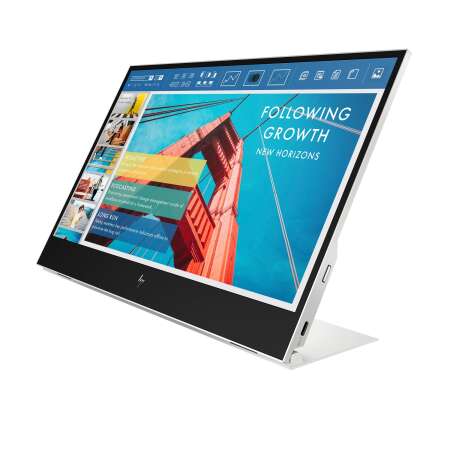 HP E14 Portable USB-C Display, Renew, 14" FHD IPS, Schwarz, 1 Jahr Bring-In Garantie